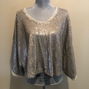 New Free People Sequin Top